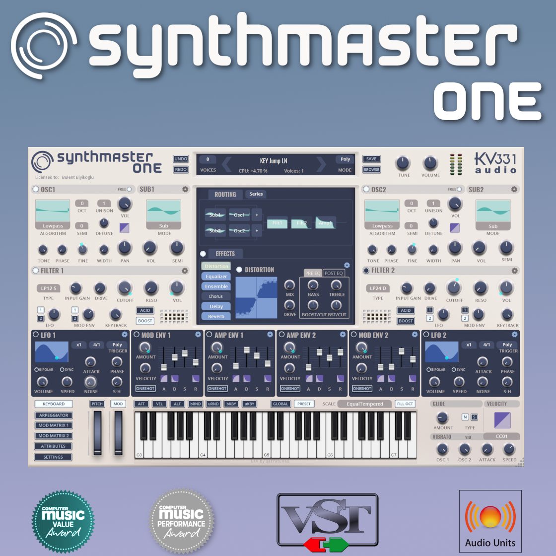 KV331 Synthmaster One 2.9.8 + Crack [Win & Mac OSX] Free Download